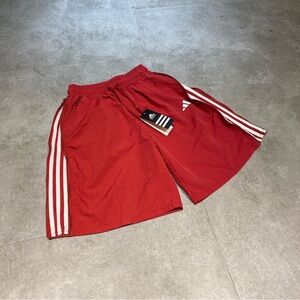 Adidas Men's Red Athletic Shorts